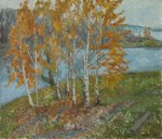 Березки у воды - 1978, 60х70, холст, масло, 80 000,00руб.